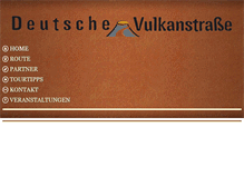 Tablet Screenshot of deutsche-vulkanstrasse.com